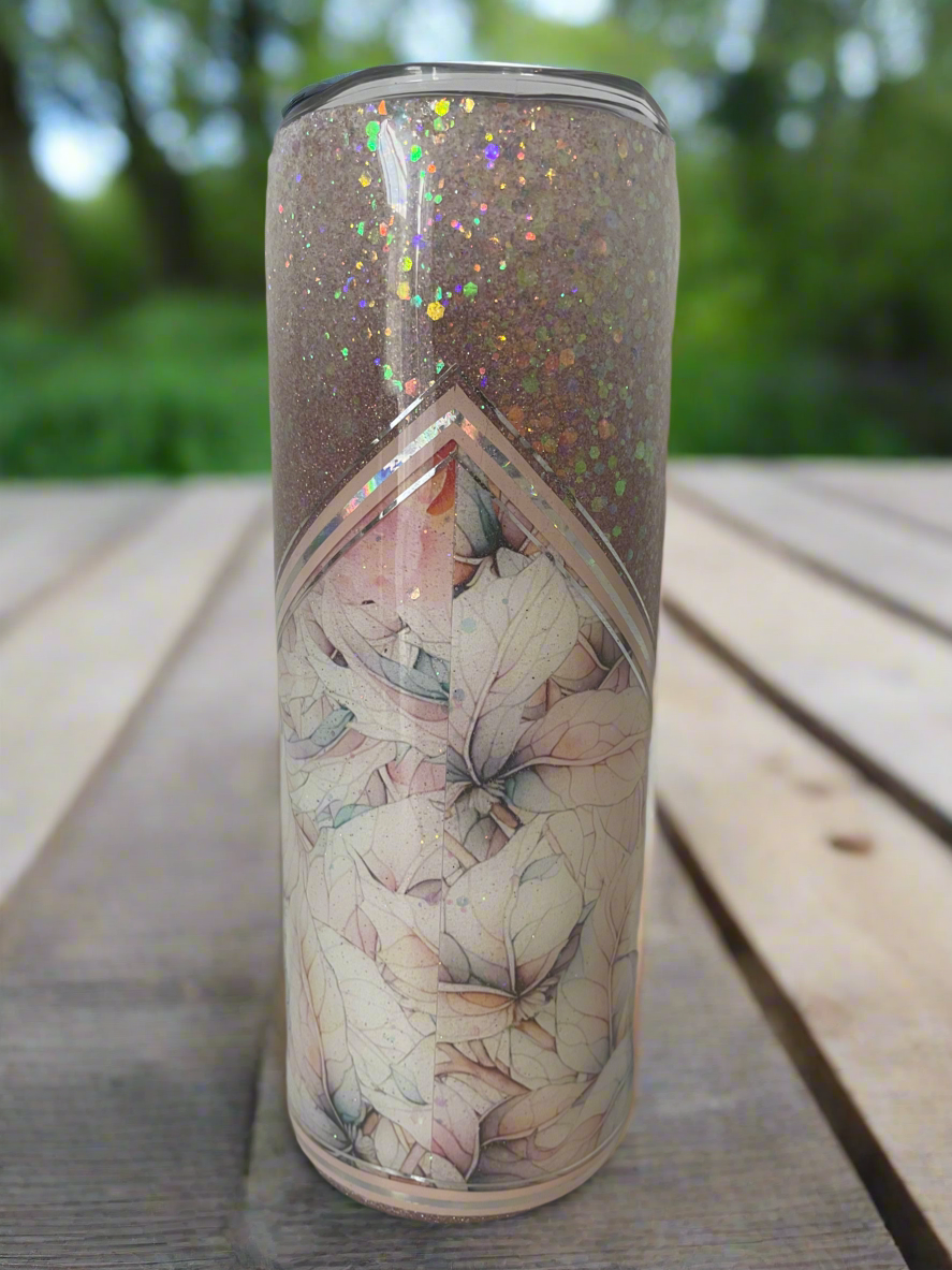 20oz Glitter Tumbler - Bee Kind