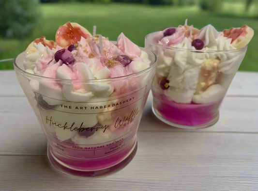 Huckleberry Waffles Dessert Candle