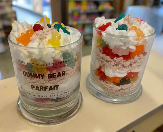 Gummy Bear Parfait Dessert Candle
