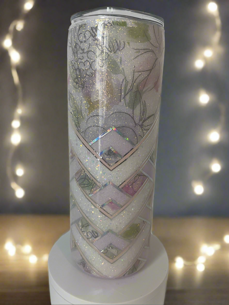 20oz Glitter Tumbler - So Pretty