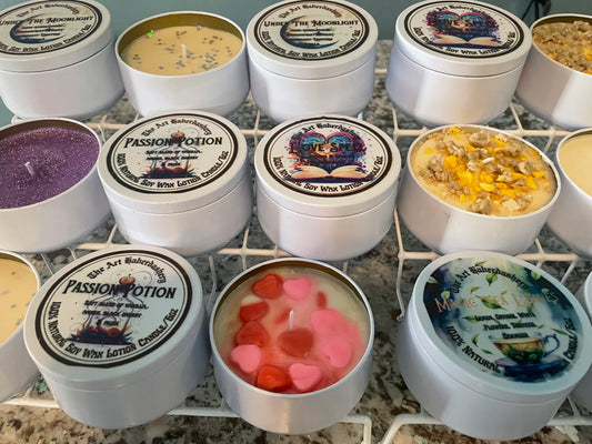 All Natural Soy Lotion/Massage Oil Candle