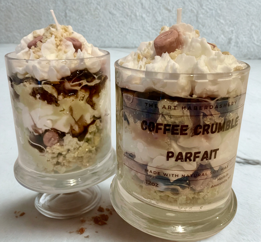 Coffee Crumble Parfait Dessert Candle