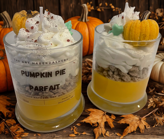 Pumpkin Pie Parfait Dessert Candle